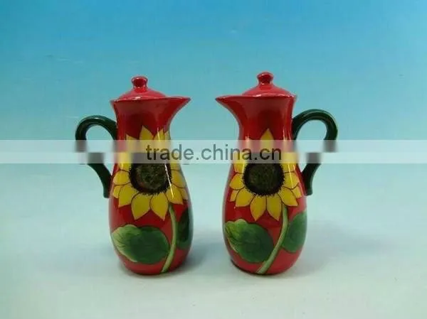 new ceramic vinegar/ oil /sauce /bottle set