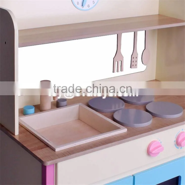 New kids play educational toys wooden baby kitchen set W10C275