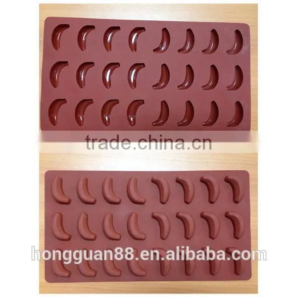 FDA food grade silicone 24 cups round shape silicone chocolate molds chocolate maker Online selling silicone cake molds