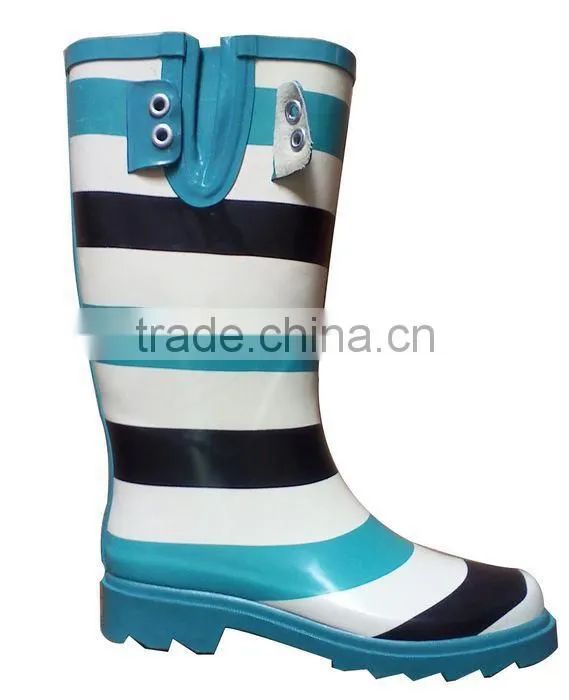 high heels women rubber rain boots