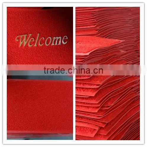 pvc coil mat/comfortable pvc coil mat/logo pvc coil mat colorful and customized