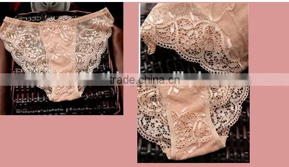 Lady transparent lace panty sexy adult woman underwear