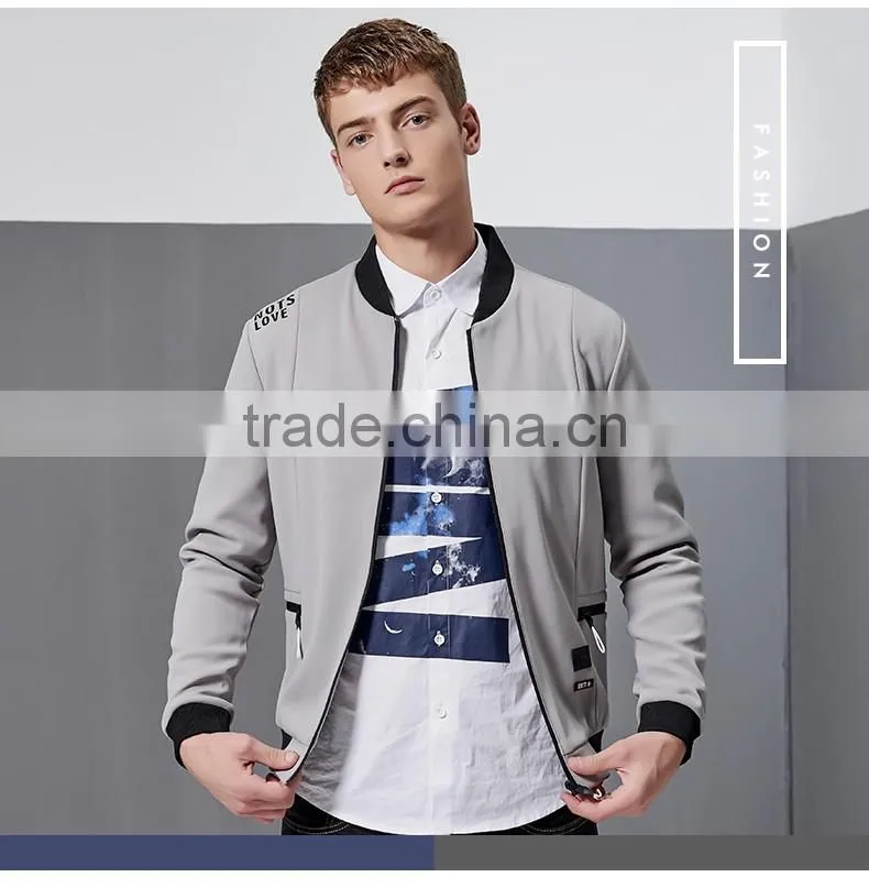 New Design Hot Selling Popular High Quality Men Sport Jacket Super Cool Coat Custom Logo Outdoor Zipper Outerwear
