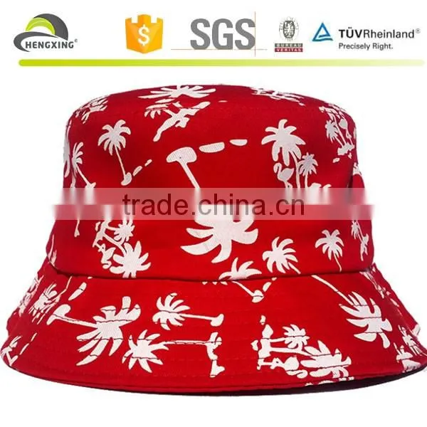 Bucket Hat Flower Summer Fishing Outdoor Cap Unisex 100% Cotton
