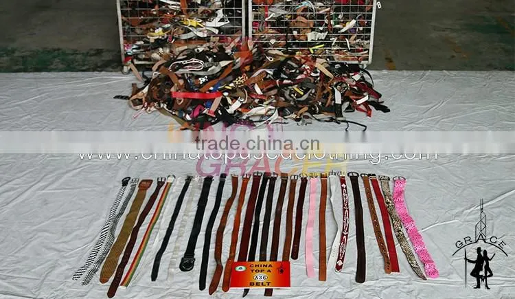 Gracer Wholesale Buyers Blanks Fashion Unisex Second Hand Used Leather Belt Men