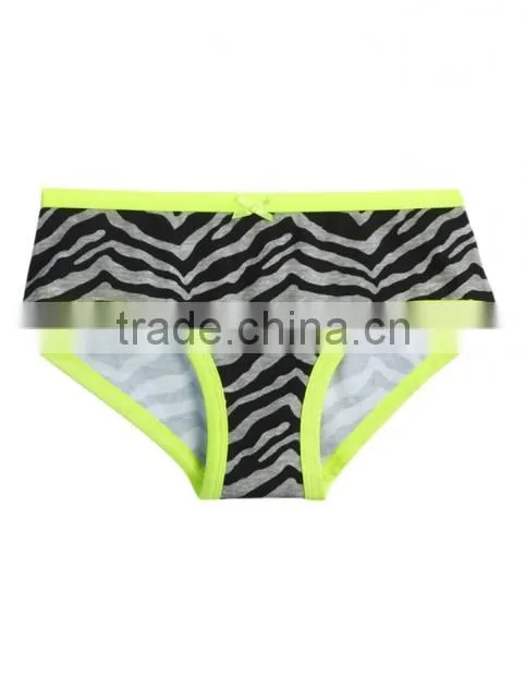 Lace decrorated design girls under panties underwear