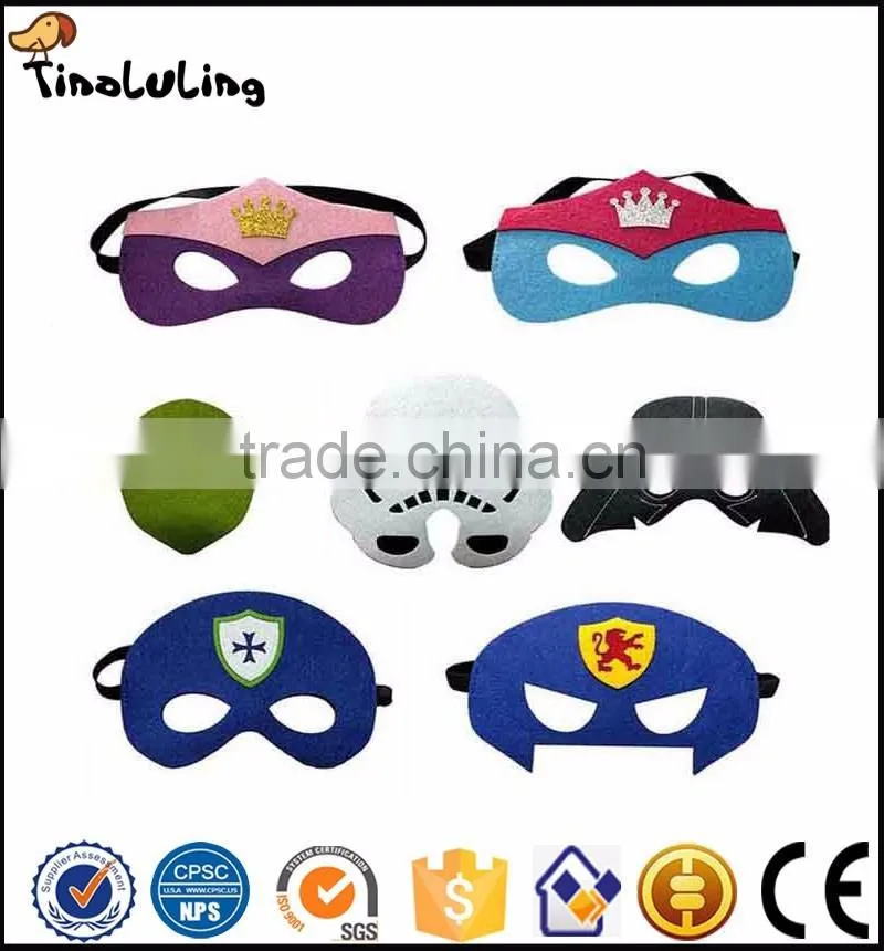 Anime Felt Mask Superman Heroes Clown Halloween Children 's Day Parents' Activity Mask