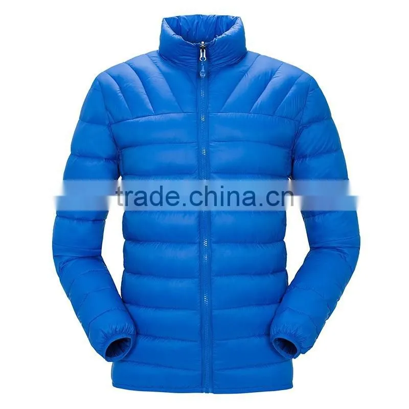 custom high quality womens winter lightweight and warm goose down feather filled padded jackets