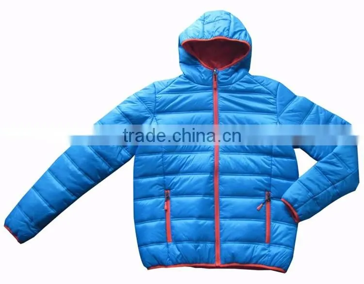 Nylon quilted padded mens insulated jacket winter jacket sale