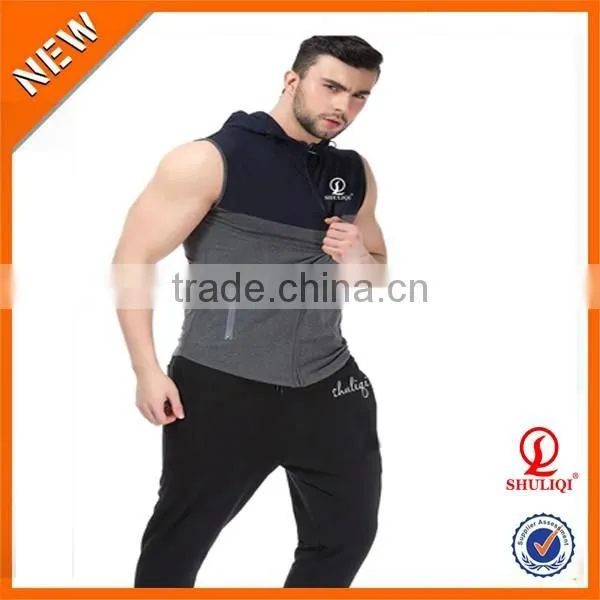 High quality and nice tracksuit men wholesale /men blank dry fit sportwear tracksuits H-2139