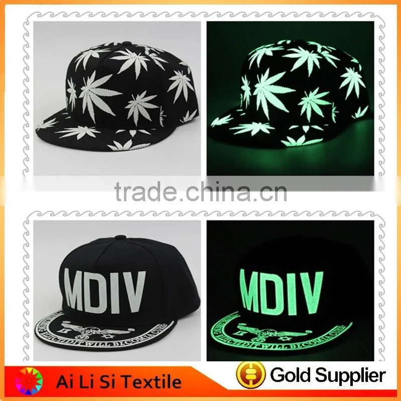 Weed Leaf Design Fascination Hats, Marijuana Leaf Snapback Hats, Unique Fascination Hats Caps
