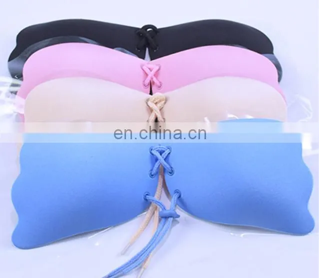 Formal Dress One Piece Seamless Women Silicone Bra Cup Invisible A Blade Strapless Ladies Push Up Bras Underwear Women