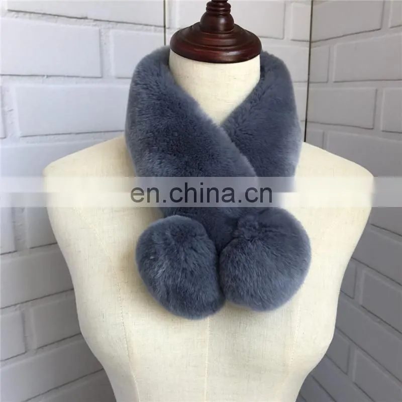 2016 Good Quality New Genuine Rabbit Fur Lady Scarf / Warm Winter Women Scarf
