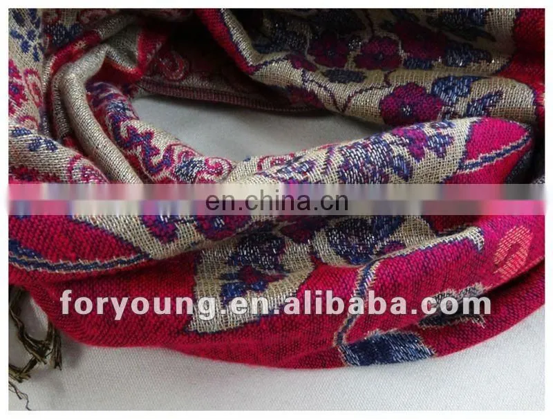snowflake fabric jacquard rayon shawls