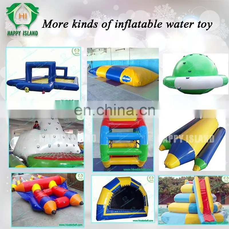 Best price inflatable trampoline on water ,inflatable jumping platform,water park floating