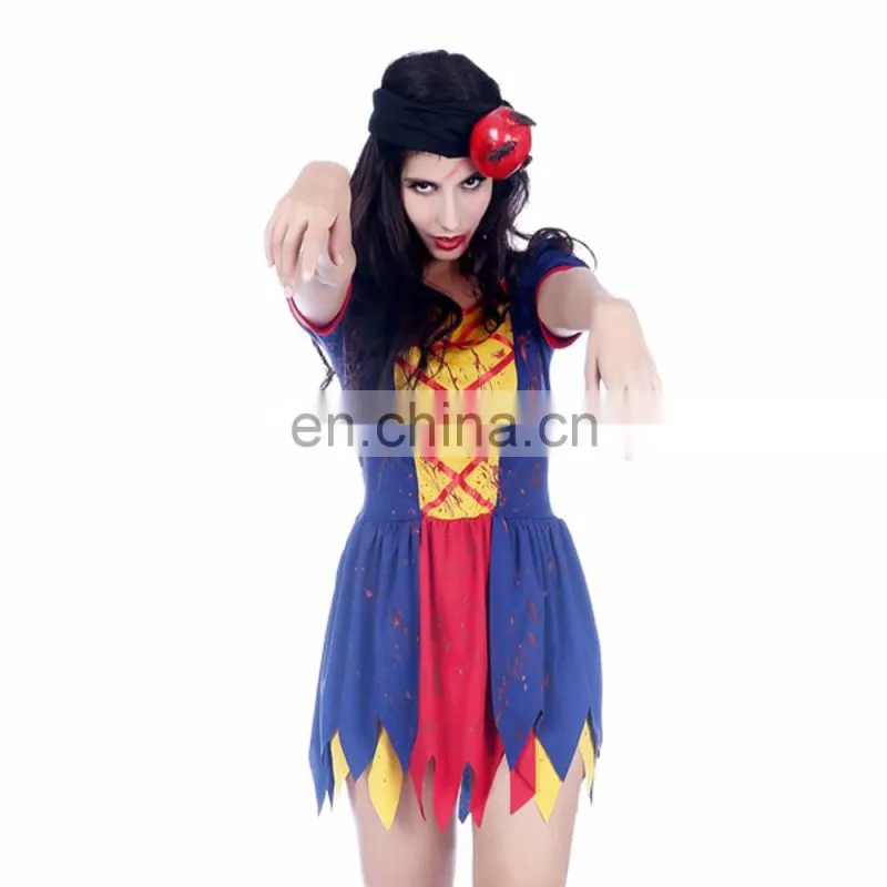 women carnival halloween party demon costumes poison apple adult zombie costume