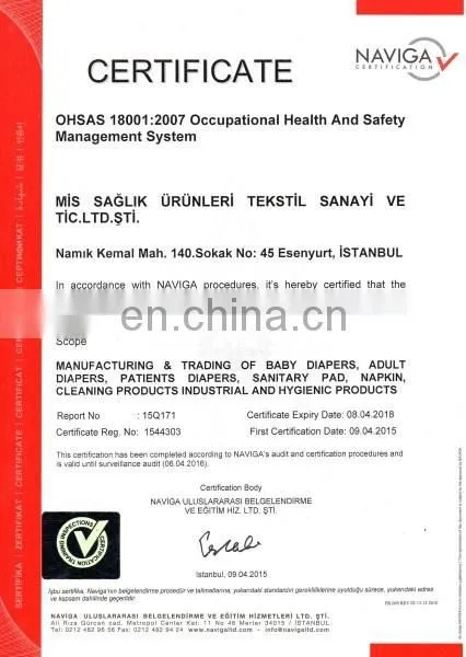 GENERAL HOUSE OFFICE CLEANING DISPOSABLE HYGIENE PRODUCTS FROM TURKEY