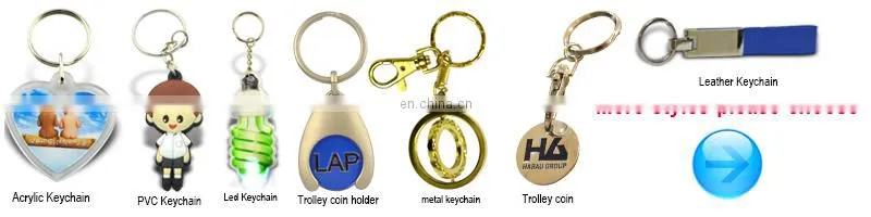 Handmade custom make your own charm diy multi ring keychain