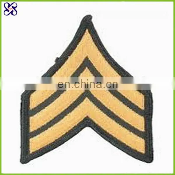 customized Iron on embroidery badge embrodiery flag