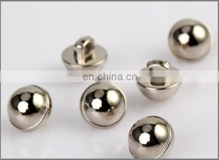 UV Plating Shinny Silver Button ABS Button BA60405
