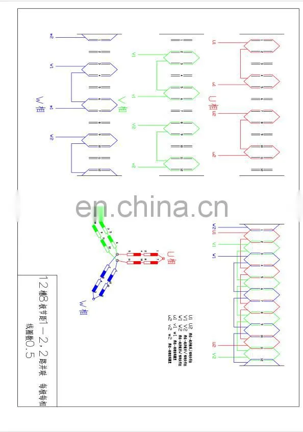 china manufacture custom 60mm 12 slots 10 poles brushless dc motor electric stator winding for bldc motors