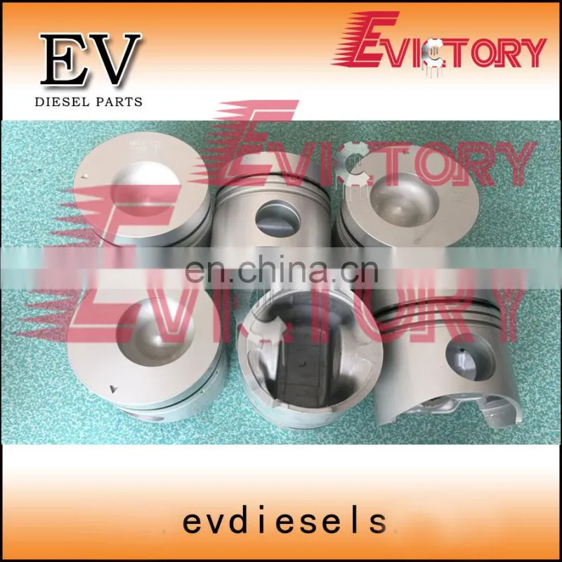 Cylinder liner kit For Mitsubishi 6D14 6D14T piston piston ring cylinder sleeve 6D14-2AT 6D14-3AT