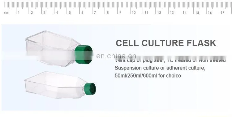 AKMLAB Laboratory Plastic Sterile Disposable Tissue Culture Flask Cell Culture Flask