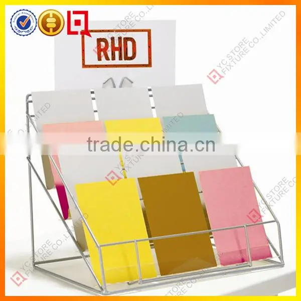 Wire metal greeting card display racks