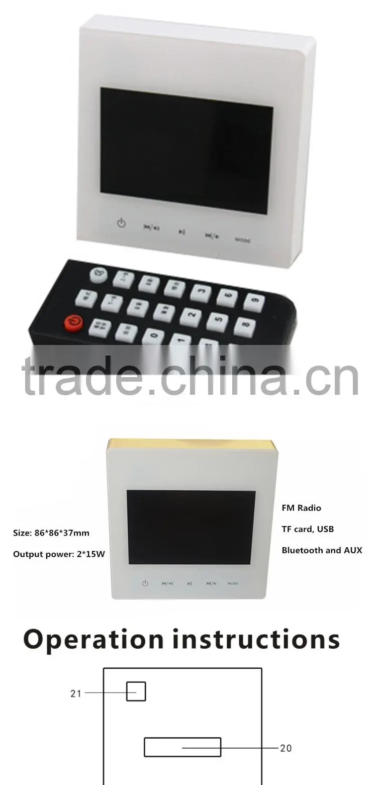 New Arrival 8 Ohm Bluetooth Background Music Player USB System