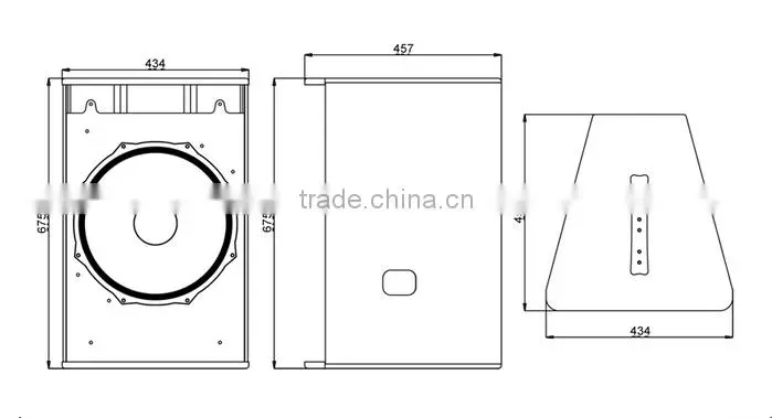 Trade assurance, 15 inch bass sub speaker