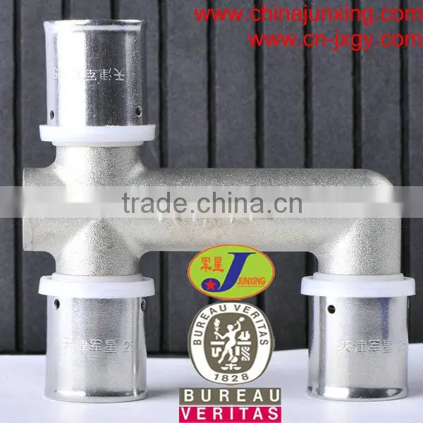 PEX AL PEX Pipe fittings/ press fittings H type tee