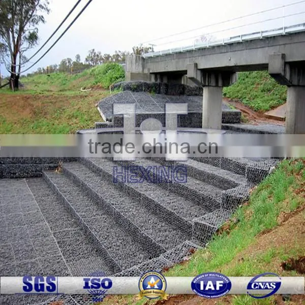 10*12cm Galvanized Woven Hexagonal Gabion Box