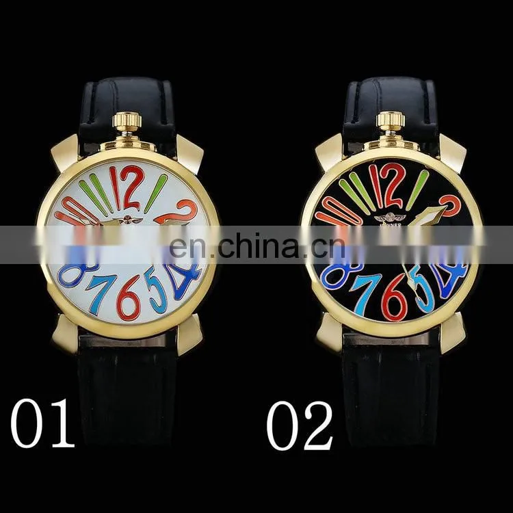Winner U8060 Watches Women Gold Bezel Rainbow Color Numeral Dial Automatic Mechanical Wrist Watches Leather Strap Ladies Watch