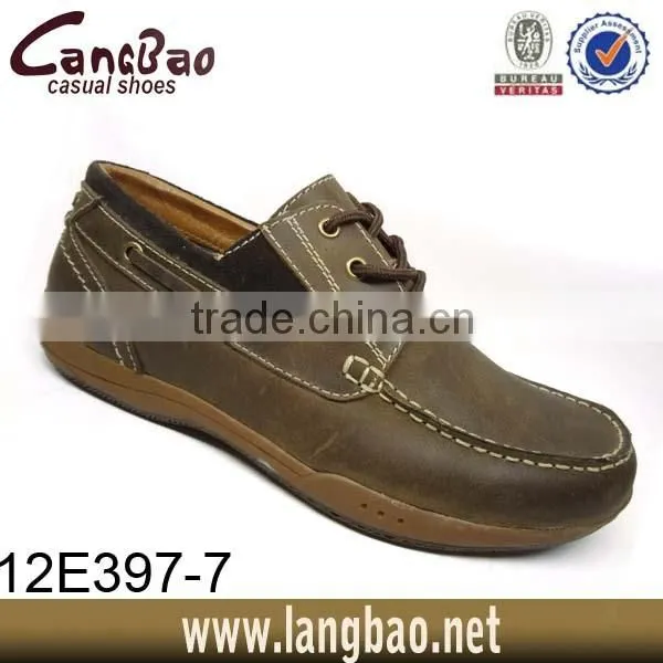 men boat shoes genuine leather 2015