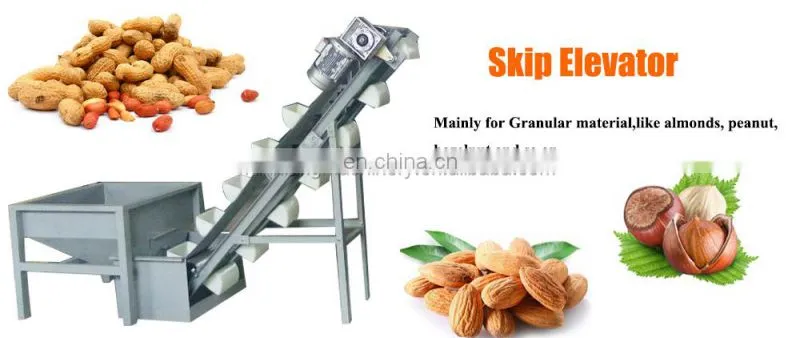 Almond hazelnut shell cracking machine shelling production line 500kg