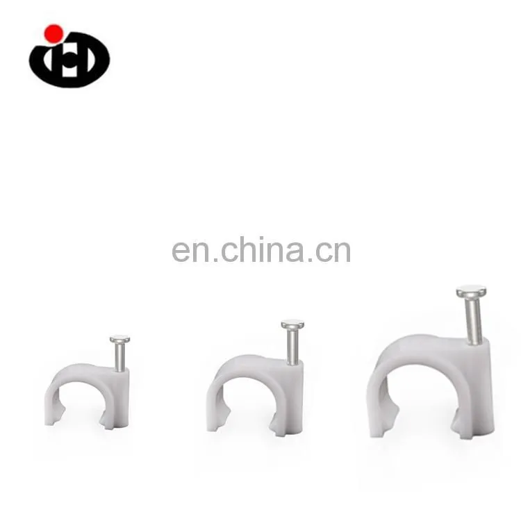 Factory direct quality metal cable clip plastic nail line card can be customized