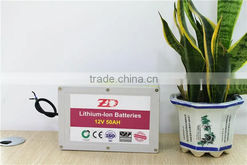 Lithium ion battery 12v 50ah for solar light