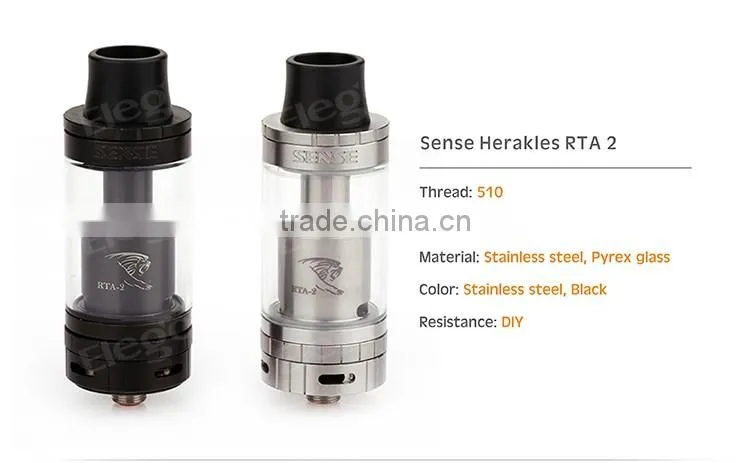 New Arrival e-cig Original Sense Herakles RTA 2, 6ml Sense Herakles RTA 2