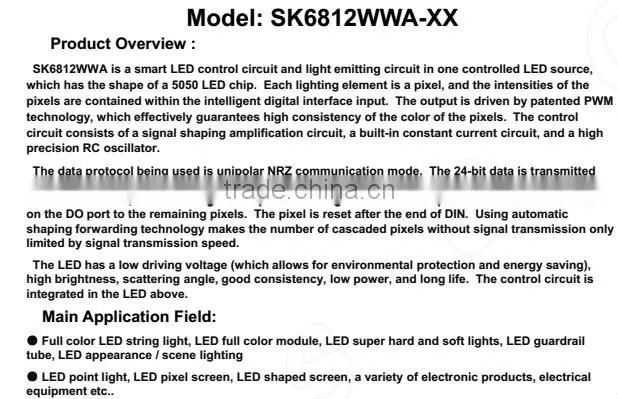 New arrival! Black-faced SK6812WWA SMD LED