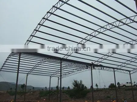 steel framed structure ceiling used in the factory
