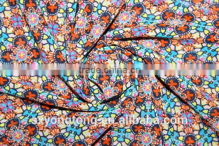 beautiful design polyester woven printed chiffon for woman's garment