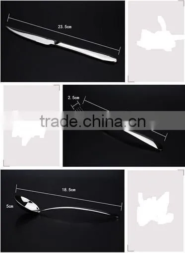 royal stainless steel cutlery set New product 3pcs big spoon&fork set