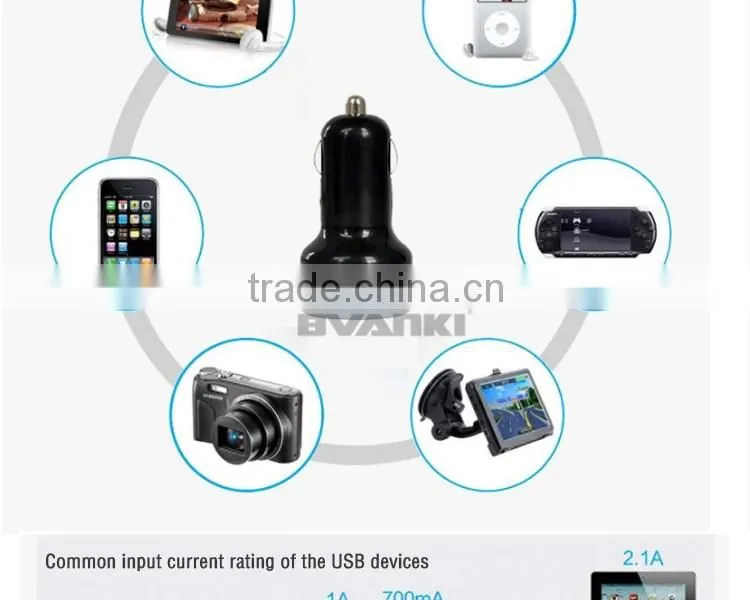2016 low price high quality mini dual port car usb charger coloful Mobile Phone Charger for Apple and Samsung free samples