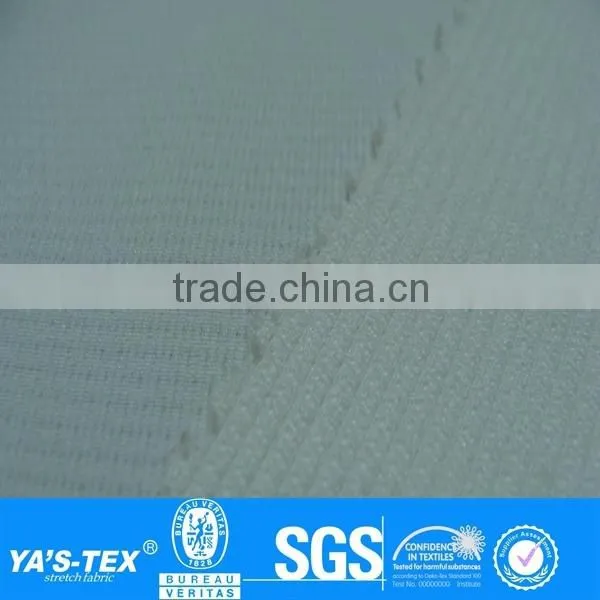 Pure White Cooldry Polyester Spandex Fabric Wholesale For Moutaineering