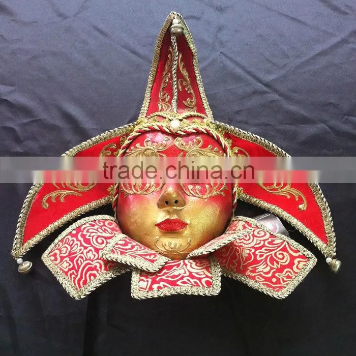Full Face Paper Mache Festival Mask Italy Venice Mask