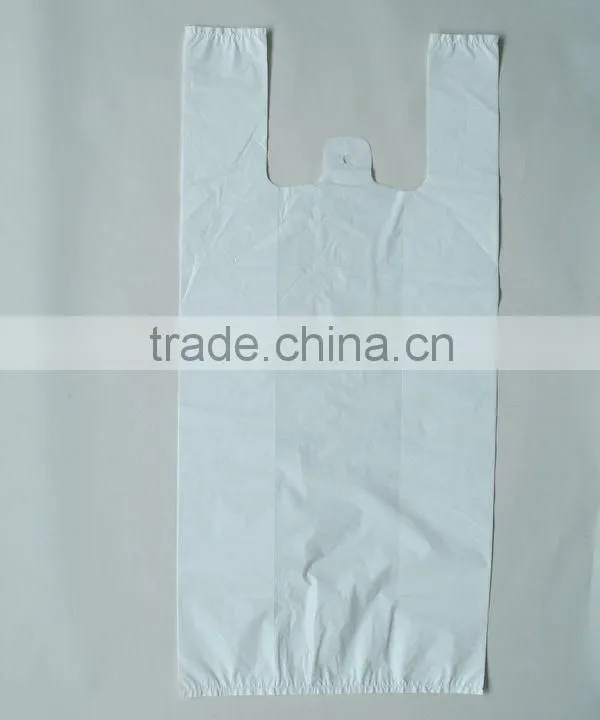 100% Cornstarch Biodegradable And Compostable T-shirt Bag With Printing
