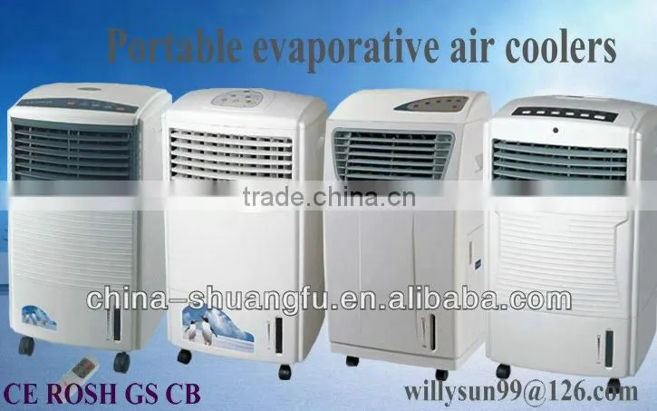 Portable air conditioner fan with caster