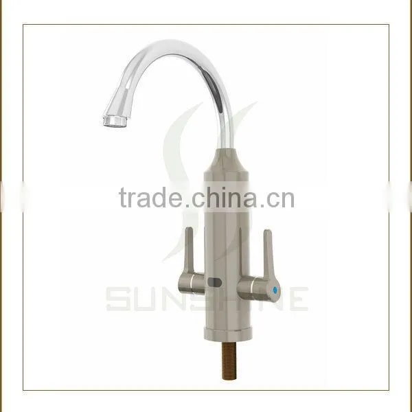 S4X3GOLDEN Double Handle Fast Hot Water Electrical Water Faucet