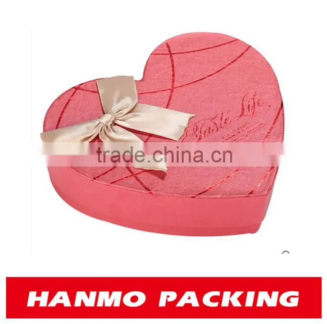Your own design heart shape chocolate packaging box manufacturer direct supply