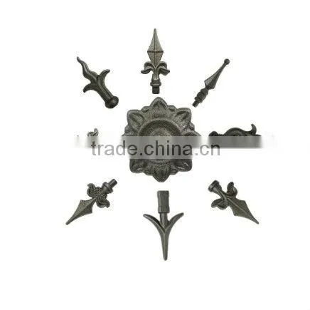 high quality ornament cast iron spears and fininals